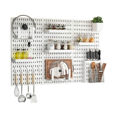 Modular Pegboard Wall Organiser Kit - 6 Panels cover