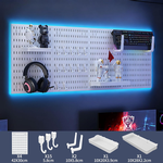 Pegboard Wall Organiser Kit - White alternate 4