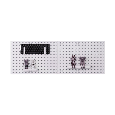 Pegboard Wall Organiser Kit - White cover