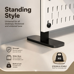Desk Pegboard Organiser Kit with Hooks - Black alternate 3