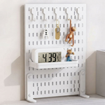 Desk Pegboard Organiser Kit with Hooks - White alternate 1