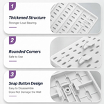 Desk Pegboard Organiser Kit with Hooks - White alternate 7