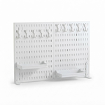 2-Pack Desk Pegboard Organiser Kit - White alternate 8