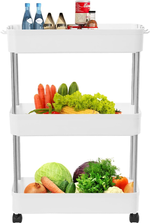 3-Tier Slim Storage Cart Organizer Trolley alternate 2