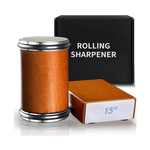 Rolling Knife Sharpener with Dual Angle System