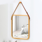 Hanging Wall Mirror with Bamboo Frame alternate 2