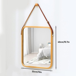 Hanging Wall Mirror with Bamboo Frame alternate 5