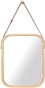 Hanging Wall Mirror with Bamboo Frame alternate 7