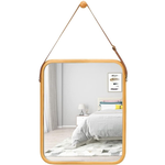 Hanging Wall Mirror with Bamboo Frame alternate 8