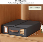 Bed Sheet Organizer Set of 4 - Black alternate 1