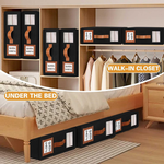 Bed Sheet Organizer Set of 4 - Black alternate 3