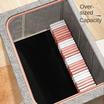 3 Pack Large Clothes Storage Bins - Grey alternate 3