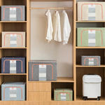 3 Pack Large Clothes Storage Bins - Grey alternate 7