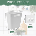 Self Adhesive Wall Storage Box 4-Pack alternate 1