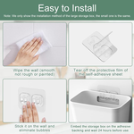 Self Adhesive Wall Storage Box 4-Pack alternate 8