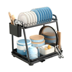2-Tier Dish Drying Rack for Kitchen Countertop