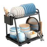 2-Tier Dish Drying Rack for Kitchen Countertop alternate 5