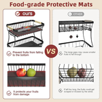 2-Tier Fruit Basket Metal Kitchen Organiser alternate 2