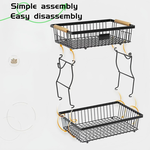 2-Tier Fruit Basket Metal Kitchen Organiser alternate 4