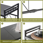 2-Tier Microwave Oven Rack - Black alternate 4