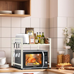 2-Tier Microwave Oven Rack - White alternate 1
