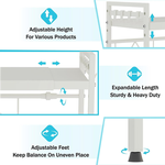 2-Tier Microwave Oven Rack - White alternate 3