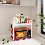 2-Tier Microwave Oven Rack - White alternate 6