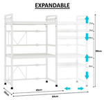 3-Tier Microwave Oven Rack - White alternate 2
