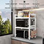 3-Tier Microwave Oven Rack - White alternate 3