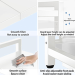 3-Tier Microwave Oven Rack - White alternate 4