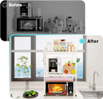 3-Tier Microwave Oven Rack - White alternate 5