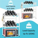 3-Tier Microwave Oven Rack - White alternate 6