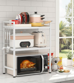 3-Tier Microwave Oven Rack - White alternate 8