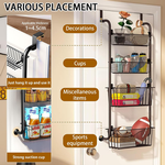 4 Tier Over Door Organiser - Black alternate 2