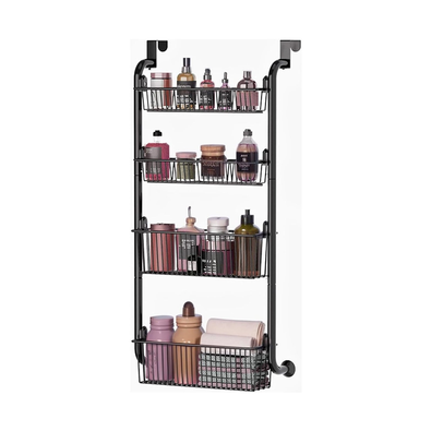 4 Tier Over Door Organiser - Black cover