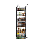 6 Tier Over Door Organiser - Black