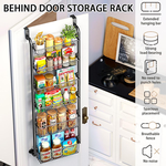 6 Tier Over Door Organiser - Black alternate 2