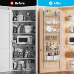 6 Tier Over Door Organiser - White alternate 3