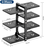 7 Tier Pan Organiser Rack Adjustable Heavy Duty alternate 2