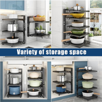 7 Tier Pan Organiser Rack Adjustable Heavy Duty alternate 6