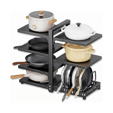 7 Tier Pan Organiser Rack Adjustable Heavy Duty cover