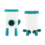 Automatic Chicken Feeder Waterer Set - Blue