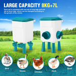 Automatic Chicken Feeder Waterer Set - Blue alternate 3