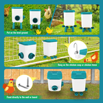 Automatic Chicken Feeder Waterer Set - Blue alternate 4