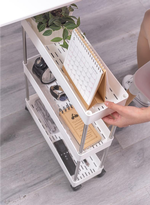 4-Tier Slim Storage Cart Organizer Trolley alternate 3