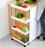 4-Tier Slim Storage Cart Organizer Trolley alternate 4