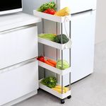 4-Tier Slim Storage Cart Organizer Trolley alternate 5