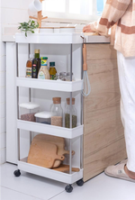 4-Tier Slim Storage Cart Organizer Trolley alternate 6