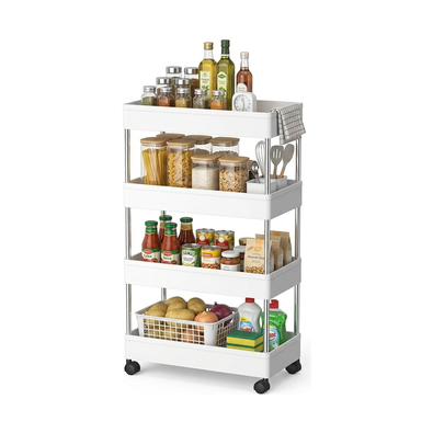 4-Tier Slim Storage Cart Organizer Trolley cover