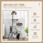 134cm Cat Tree for Indoor Cats - Grey alternate 3